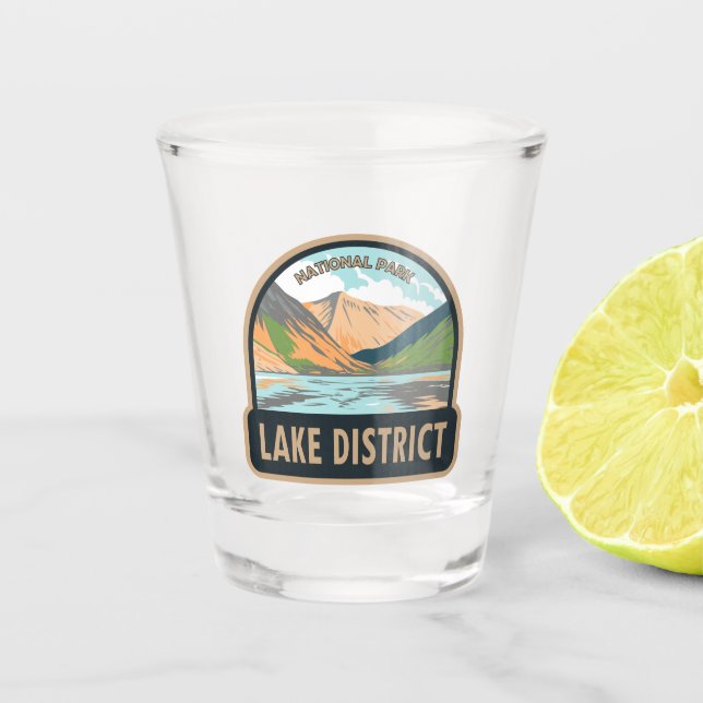 Lake District National Park Wasdale Head England Schnapsglas (Vorderseite)