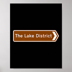 Lake District Nationalpark, Cumbria Touristenstraß Poster