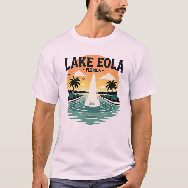 Lake Eola Fossiliensee - Orlando Florida T-Shirt (Vorderseite)