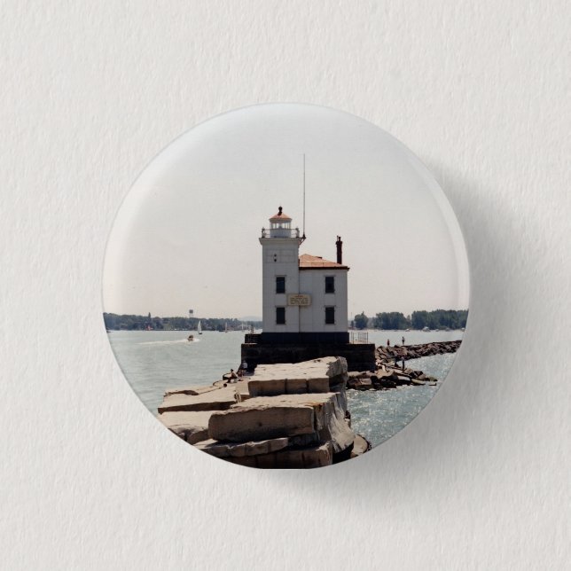 Lake Erie Lighthouse Button (Vorderseite)