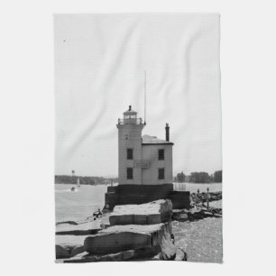 Lake Erie Lighthouse Geschirrtuch