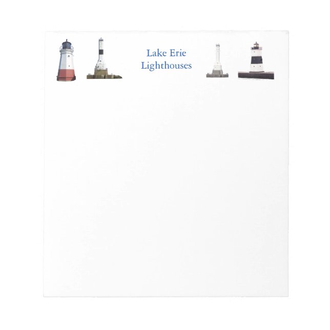 Lake Erie Lighthouse Notizblock (Vorderseite)