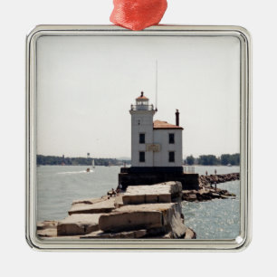 Lake Erie Lighthouse Ornament Aus Metall