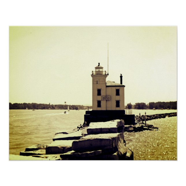 Lake Erie Lighthouse Poster (Vorderseite)