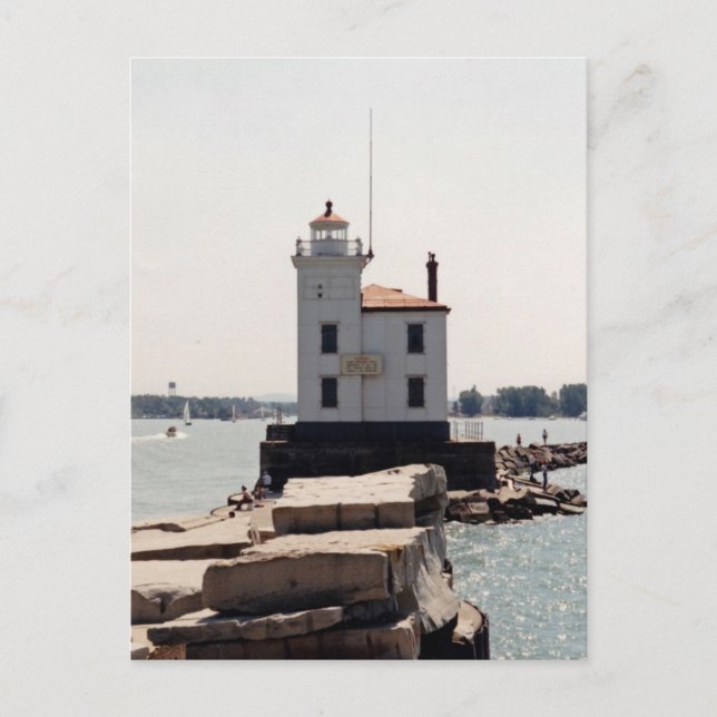 Lake Erie Lighthouse Postkarte (Vorderseite)