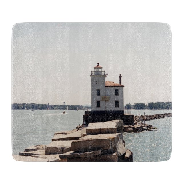 Lake Erie Lighthouse Schneidebrett (Vorderseite)
