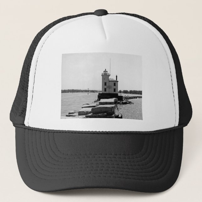 Lake Erie Lighthouse Truckerkappe (Vorderseite)