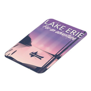 Lake Erie Reiseplakat Magnet
