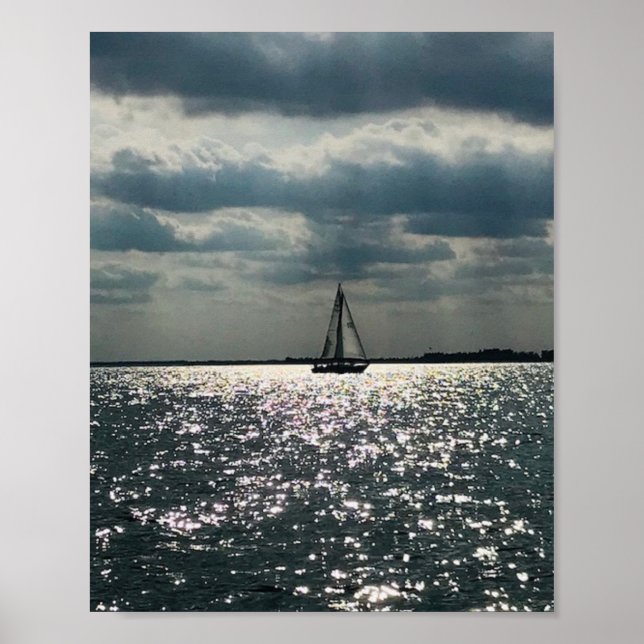 Lake Erie Sailboat Fotografie Poster (Vorne)