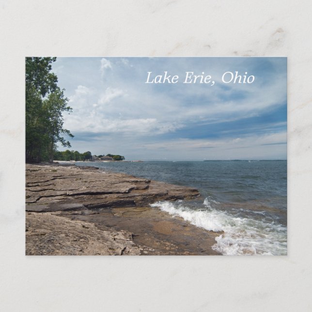 Lake Erie Shore Postcard Postkarte (Vorderseite)