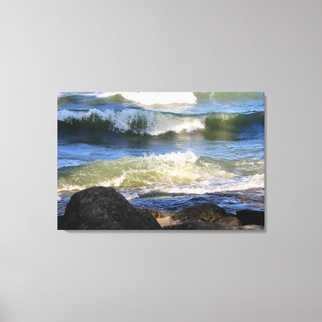 Lake Erie Surf Leinwanddruck (Vorderseite)
