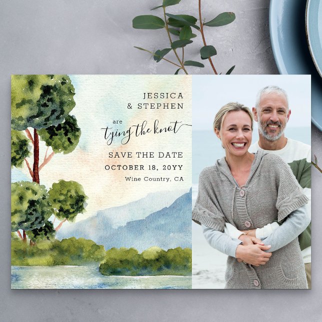 Lake Evergreen Foto Save the Date (Photo Save the Date card from my Lake Evergreen wedding collection)