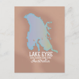 Lake Eyre Australia Kartenposter Postkarte