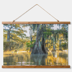 Lake Fausse Pointe State Park Wandteppich Mit Holzrahmen