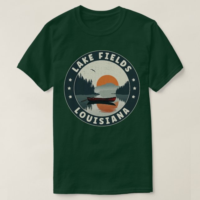 Lake Fields Louisiana Sunset TShirt (Design vorne)