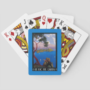 Lake-Garda-Reise-Werbeplakat Spielkarten
