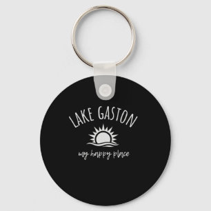 Lake Gaston Mein Glücklicher Ort Bootfahren Angeln Schlüsselanhänger