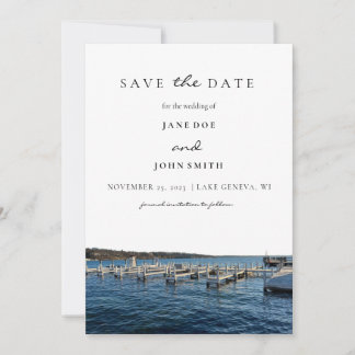 Lake Geneva Wisconsin Save the Date