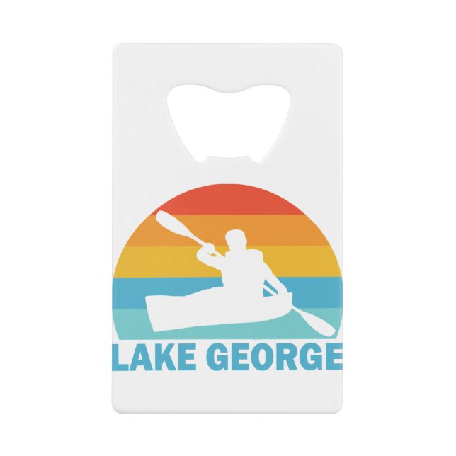Lake George New York Kayak Geldbeutel Flaschenöffner (Vorderseite)