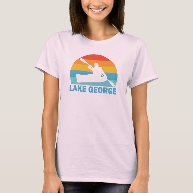 Lake George New York Kayak T-Shirt (Vorderseite)