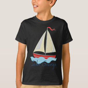 Lake George Ny Urlaub Segelboot Segeln Booten  T-Shirt