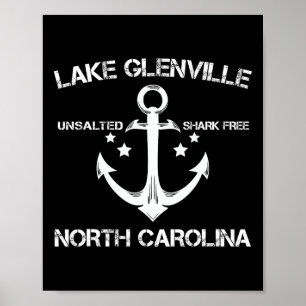 Lake Glenville North Carolina Lustiger Angels Camp Poster