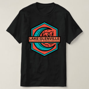 Lake Glenville North Carolina Mondschein T-Shirt