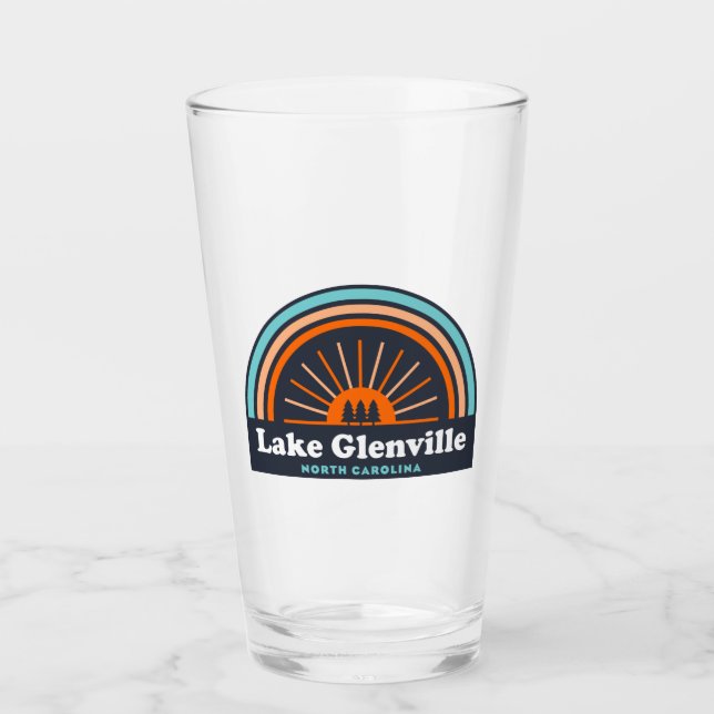 Lake Glenville North Carolina Rainbow Glas (Vorderseite)