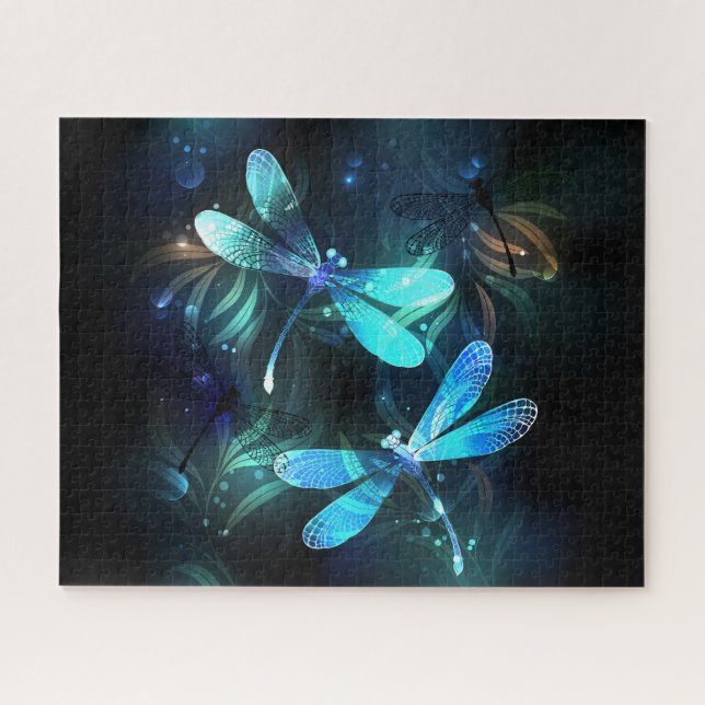 Lake Glows Dragonflies (Horizontal)