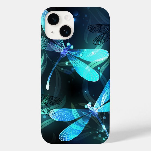 Lake Glows Dragonflies Case-Mate iPhone 14 Hülle (Rückseite)