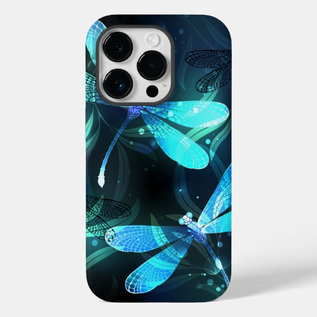 Lake Glows Dragonflies Case-Mate iPhone 14 Pro Hülle (Rückseite)