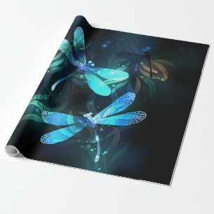 Lake Glows Dragonflies Geschenkpapier