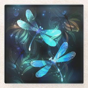 Lake Glows Dragonflies Glasuntersetzer