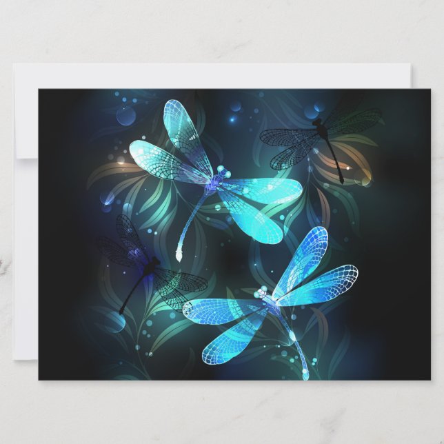 Lake Glows Dragonflies Karte (Vorderseite)