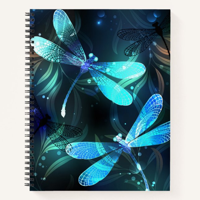 Lake Glows Dragonflies Notizbuch (Vorderseite)