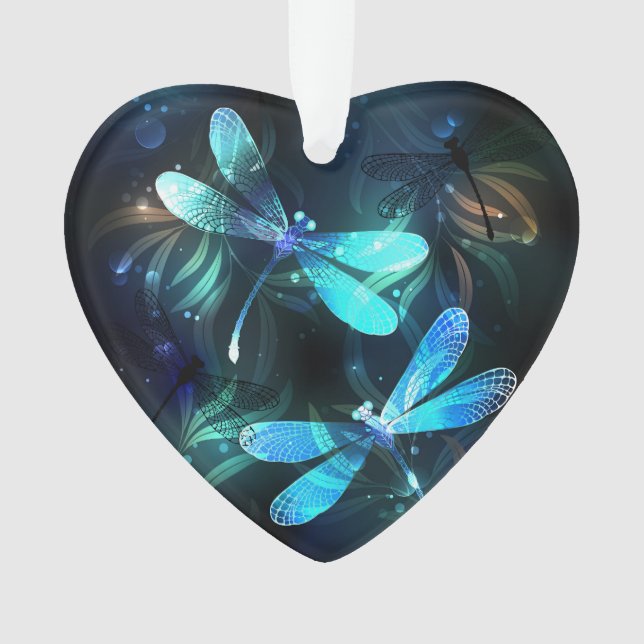 Lake Glows Dragonflies Ornament (Vorderseite)