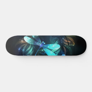 Lake Glows Dragonflies Skateboard