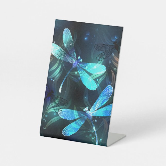 Lake Glows Dragonflies Sockelschild (Vorderseite)
