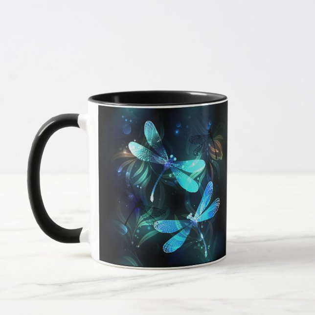 Lake Glows Dragonflies Tasse (Links)