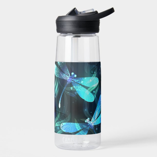 Lake Glows Dragonflies Trinkflasche (Links)