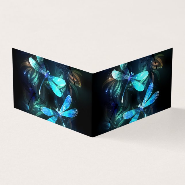 Lake Glows Dragonflies Visitenkarten (Vorderseite)