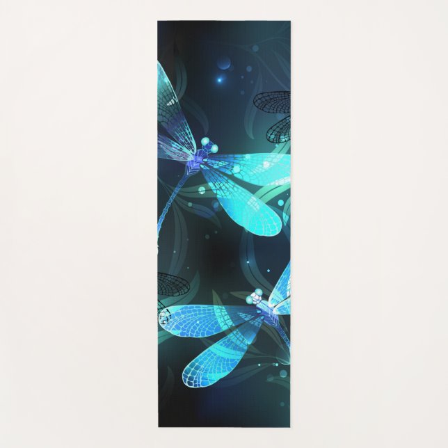 Lake Glows Dragonflies Yogamatte (Vorderseite)