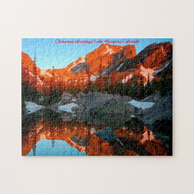Lake Haiyaha Colorado.Weihnachtsgrüße (Horizontal)