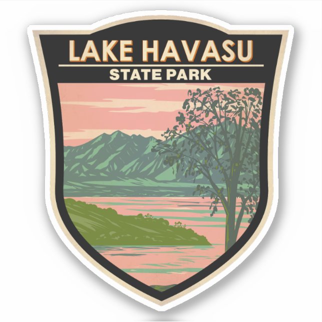 Lake Havasu Staat Park/Garten: Parco delle camelie Aufkleber (Vorderseite)