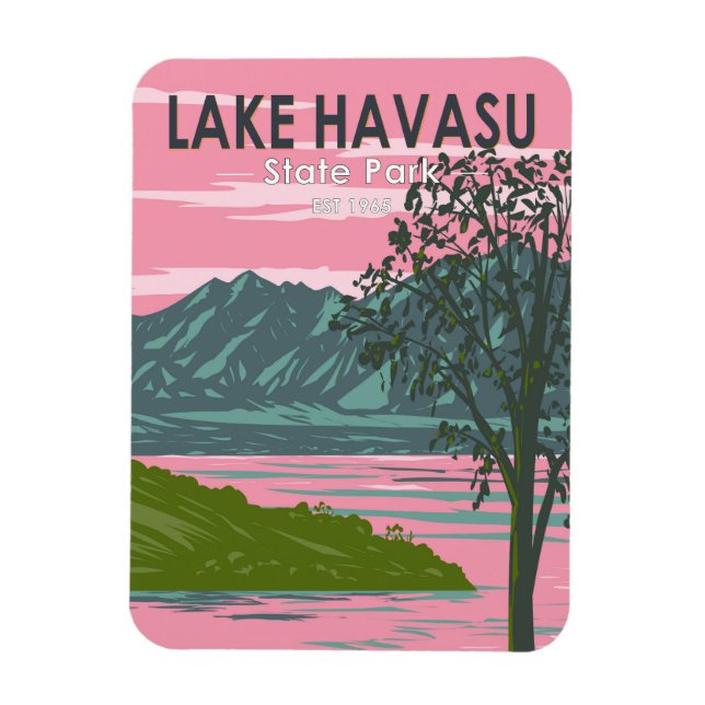 Lake Havasu Staat Park/Garten: Parco delle camelie Magnet (Vertikal)