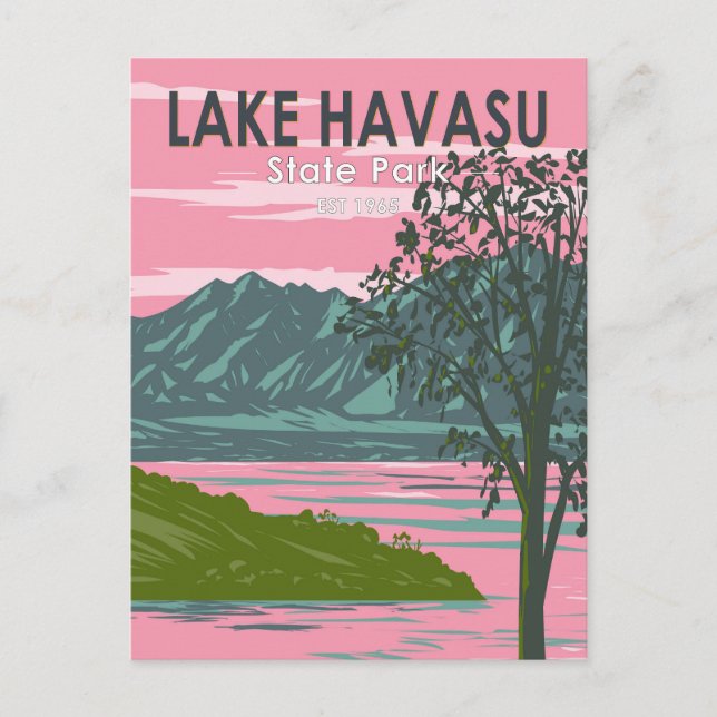 Lake Havasu Staat Park/Garten: Parco delle camelie Postkarte (Vorderseite)