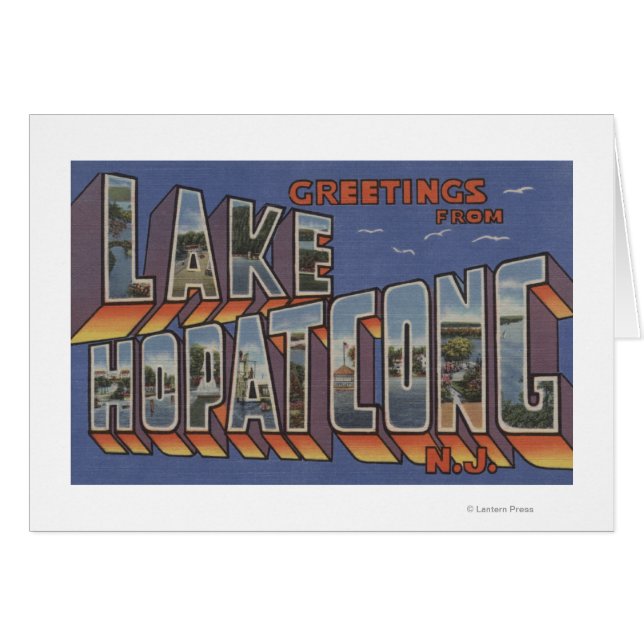 Lake Hopatcong, New Jersey - Grandes SCÈNES (Devant horizontal)