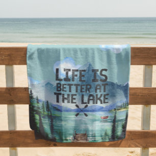 Lake House Beach Tower Strandtuch