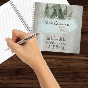 Lake House Guest Comments Vacation Rental Notebook Notizbuch