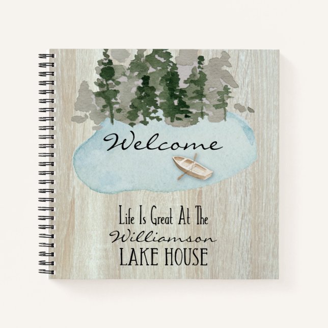 Lake House Guest Comments Vacation Rental Notizbuch (Vorderseite)